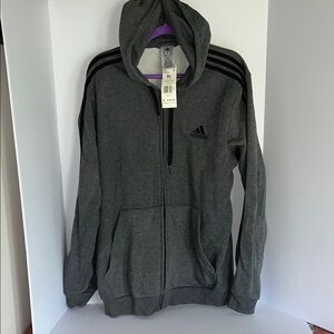 Closet clean out!  Adidas Charcoal Hoodie with Black Accents